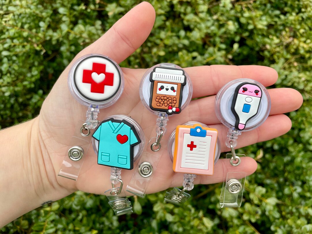 Healthcare Badge Reel Nurse ID Badge Reel Nurse Etsy