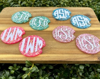 Monogram Car Coaster | Car Accessories | Set of 2 Car Coasters | Custom Car Coaster | Easter Basket | Cup Holder Coaster | Birthday Gift