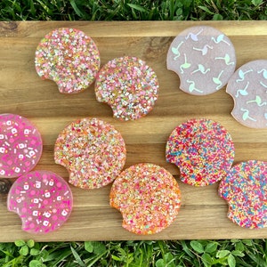 Fun Car Coaster | Car Accessories | Set of 2 Car Coasters | Custom Car Coaster | Coaster for Car | Cup Holder Coaster | Mother's Day Gift