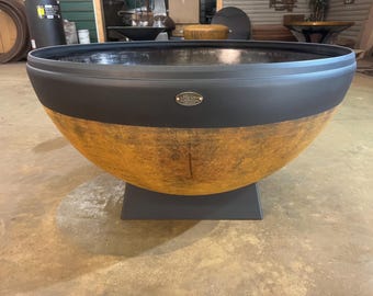 37-inch Steel Cauldron Fire Pit: Heavy-Duty Outdoor Wood Burning Bowl for Garden & Patio