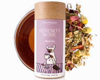 Serenity Rose | Organic Tulsi Tea Blend, Loose Leaf