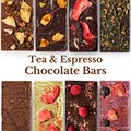 Handmade Belgian Chocolate Bar: Tea, Coffee, Fruit & Nut