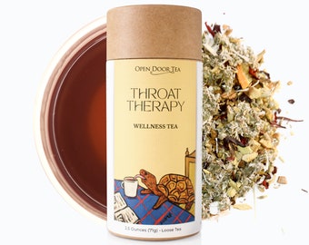 Thérapie de la gorge | Mélange de thé bien-être, feuilles mobiles