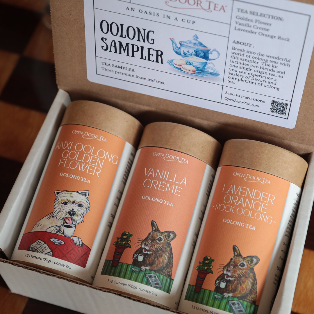 Oolong Tea Sampler 3 Loose Leaf Teas for Gifts & Tastings Etsy