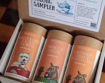 Oolong Tea Sampler | 3 Loose Leaf Teas for Gifts & Tastings