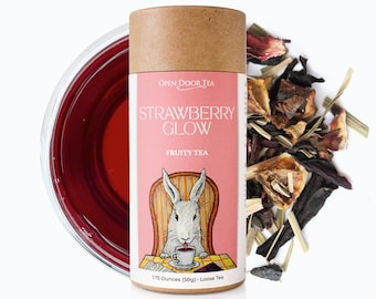 Strawberry Glow | Organic Herbal Tea Blend, Loose Leaf