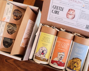 Gentle Care - Tea Sampler | 3 Loose Leaf Teas, Tea Bags, For Gifts and Home