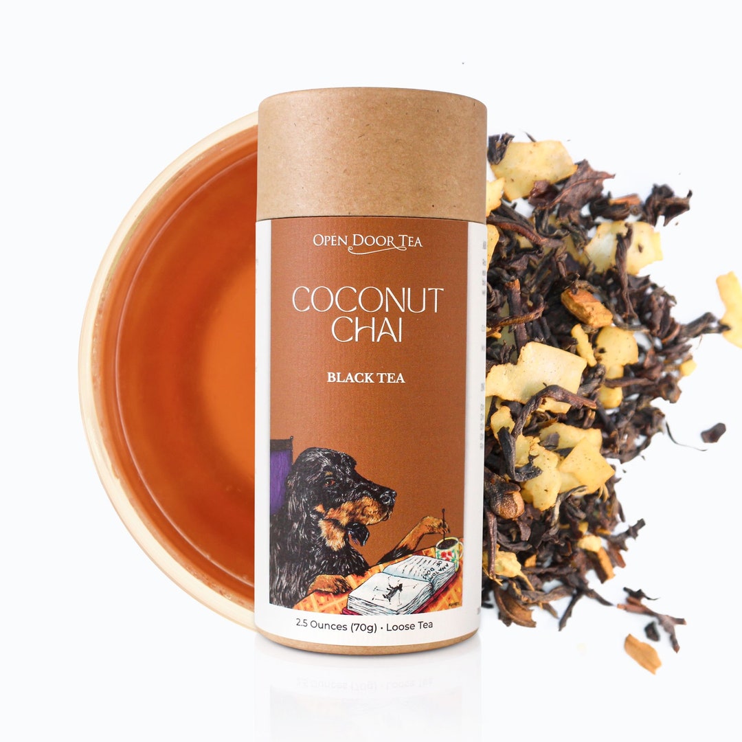 Coconut Chai Organic Black Tea Blend, Loose Leaf Etsy