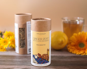 Ginger Zest with Lemongrass | Wellness Tea Blend, Loose Leaf