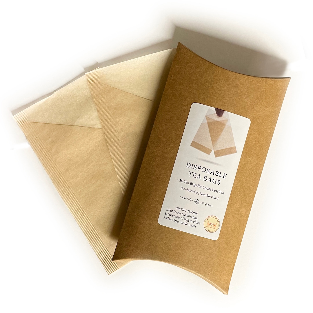 Paper Tea Bags | Fillable & Disposable | for Tea, Coffee, Herbal ...