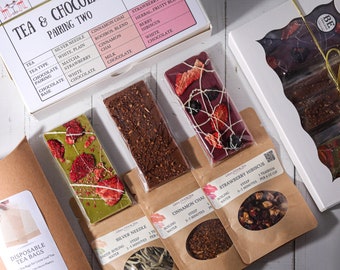 Tea & Chocolate Pairing Two | 3 teas and 3 chocolate bars
