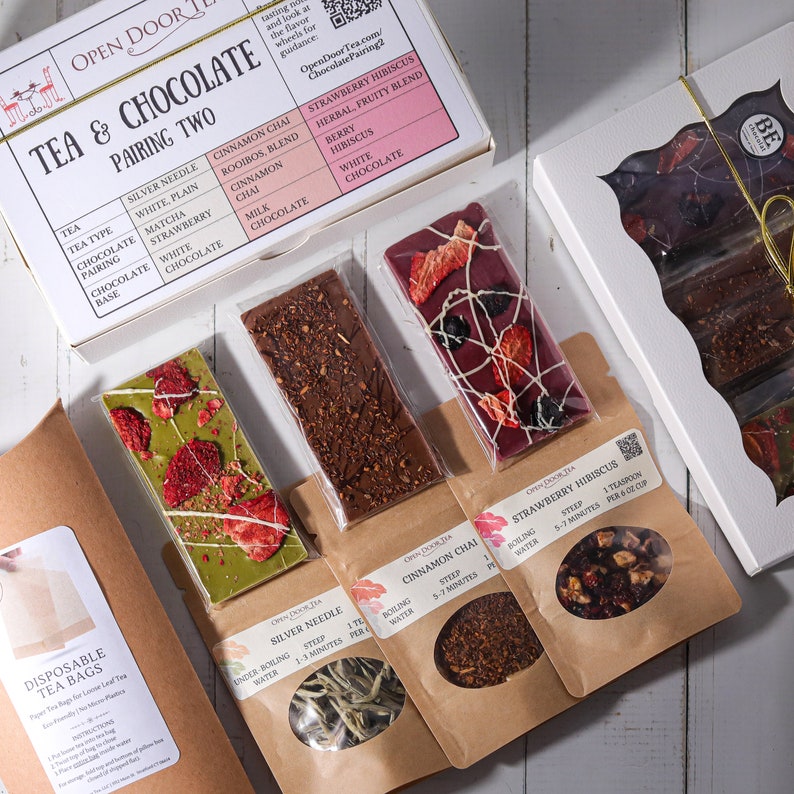 gourmet chocolate and tea box