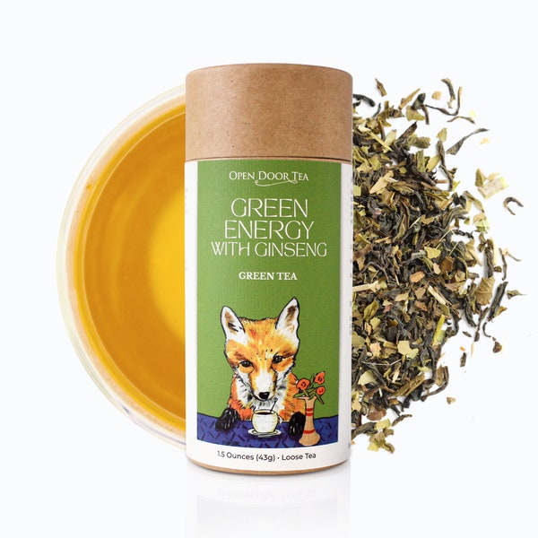 Green Energy with Ginseng | Green Tea Blend, Loose Leaf