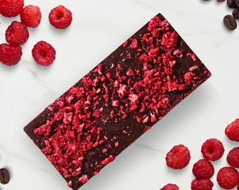 Espresso Raspberry Bar | Belgian Dark Chocolate with Coffee