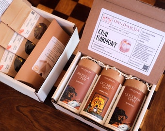 Chai harmonie theemonster | 3 losse theesoorten voor geschenken en proeverijen