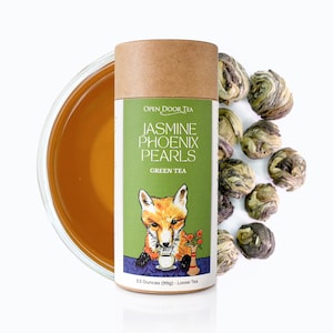 Jasmine Phoenix Pearls | Organic Green Tea, Single Origin, Loose Leaf