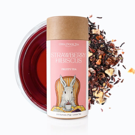 Strawberry Hibiscus | Fruity Tea Blend, Loose Leaf