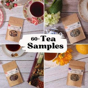 Loose Leaf Tea Samples! Variety of Green, Black, Oolong, Rooibos, Tulsi, and Herbal Teas for Gifts and Testing