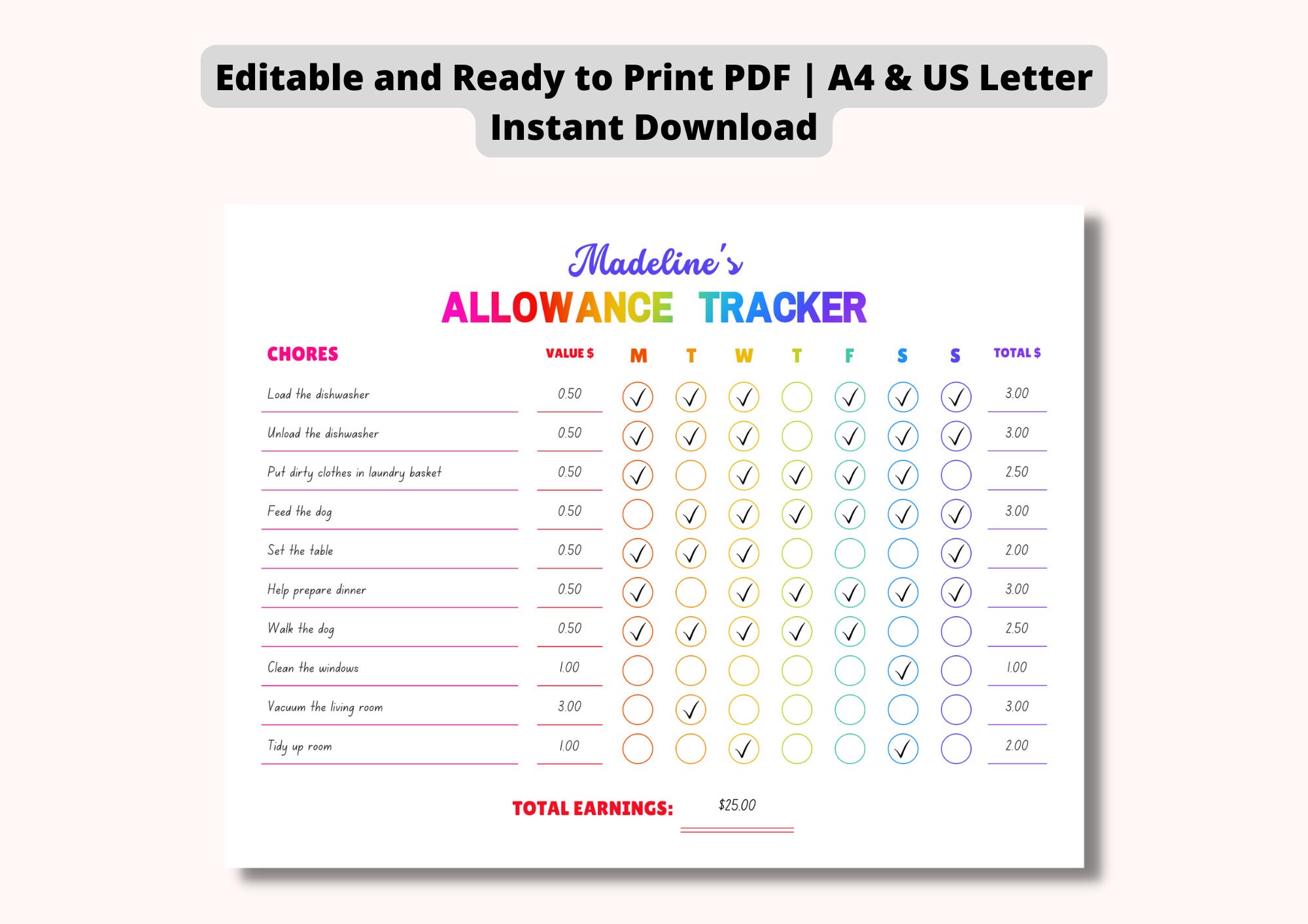 Printable 1/8th Inch Seam Guide Allowance Template IN INCHES 