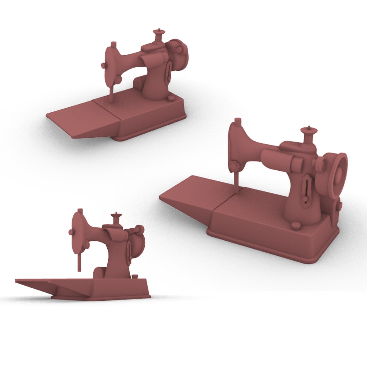 3D Printer STL File Sewing Machine Dollhouse Miniature 3D Printable ...