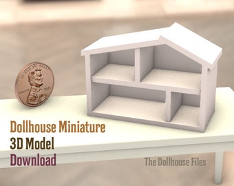 3D Printer STL file Dollhouse toy  Miniature 3D Printable file 1:12 scale Decor model download diy