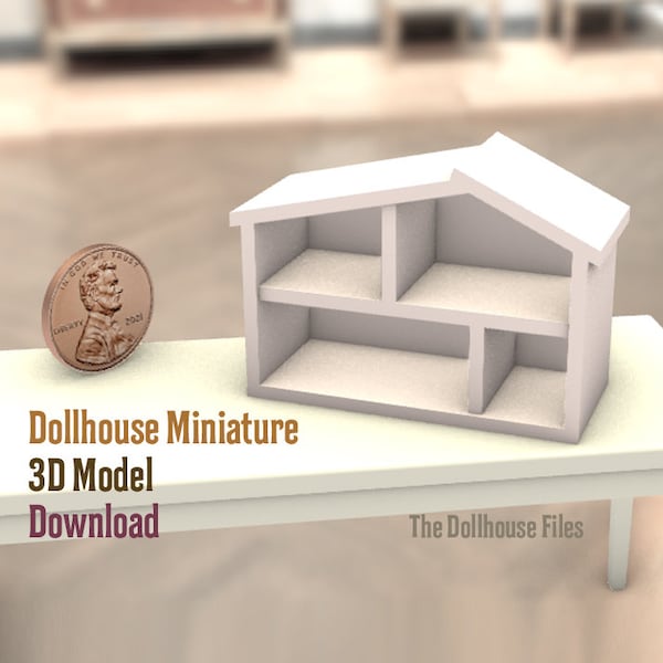 3D Printer STL file Dollhouse toy  Miniature 3D Printable file 1:12 scale Decor model download diy