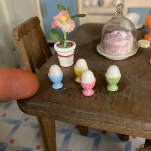 Modelo de copo de ovo stl para casa de bonecas, arquivo em miniatura 3d para impressão, pratos em escala 1:12, cozinha, modelo de páscoa, download diy
