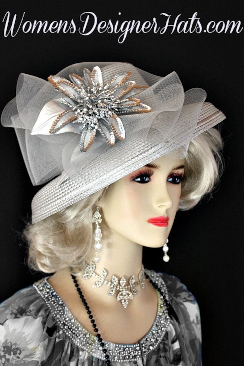 Ladies Silver Grey Occasion Wedding 