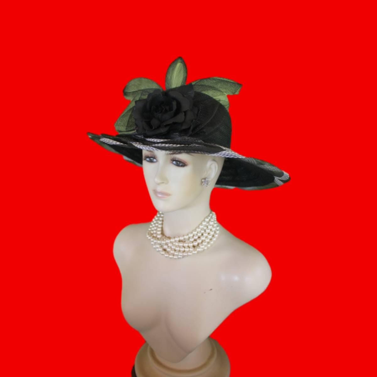 Glamorous J F Y New York Feather Church/Dress Hat NYFashionHats - Etsy main image 3