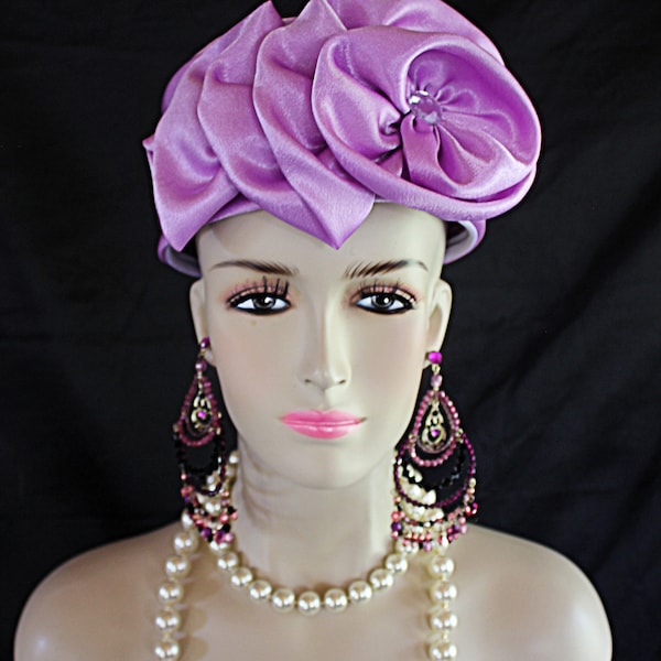 Lilac Pillbox Hat Etsy