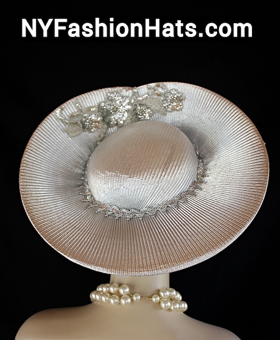Metallic Silver Formal Wedding Bridal Pillbox Hat Women, Ladies Dress Hats, Church  Hat, Holiday Sabbath Party Headpiece Hat, Nyfashionhats, - Etsy