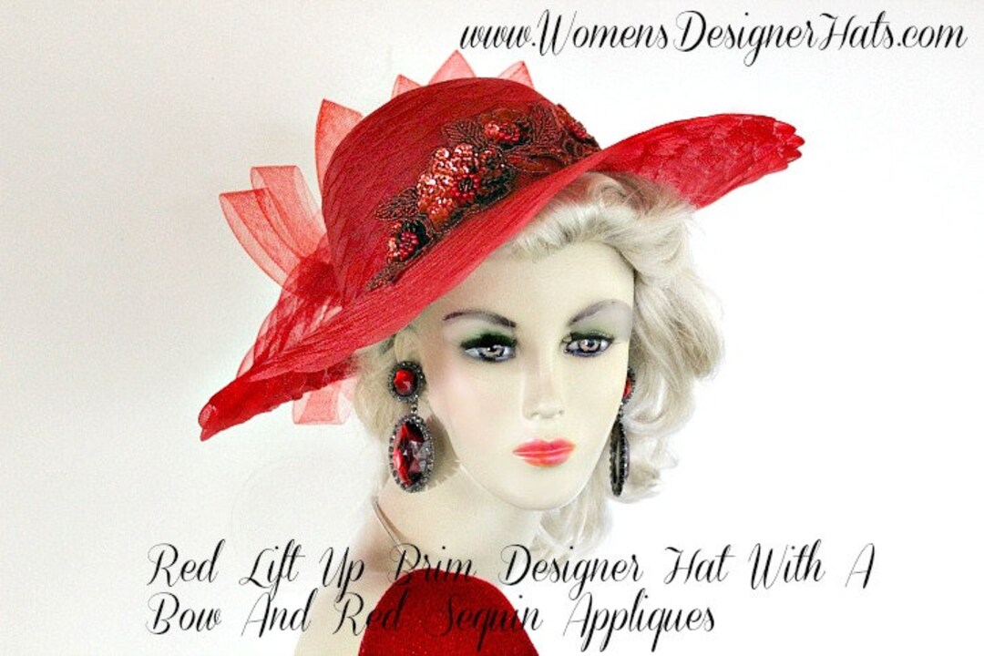 Beautiful designer hat Couture hat. Designer hat. Kentucky Derby hat. Navy hat  main image 4