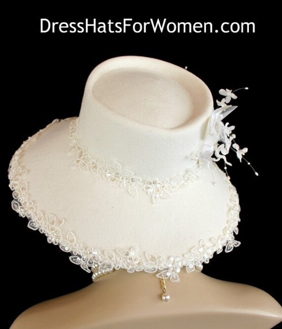 Lovely Ivory Wool Church Dress Hat by J F Y New York Ivory Church Vintage Hats for Women for sale | eBay main image 3