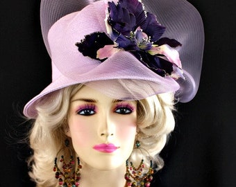 Haute Couture Luxury Big Bow Brown Satin Hat, Designer Hats  display picture 1