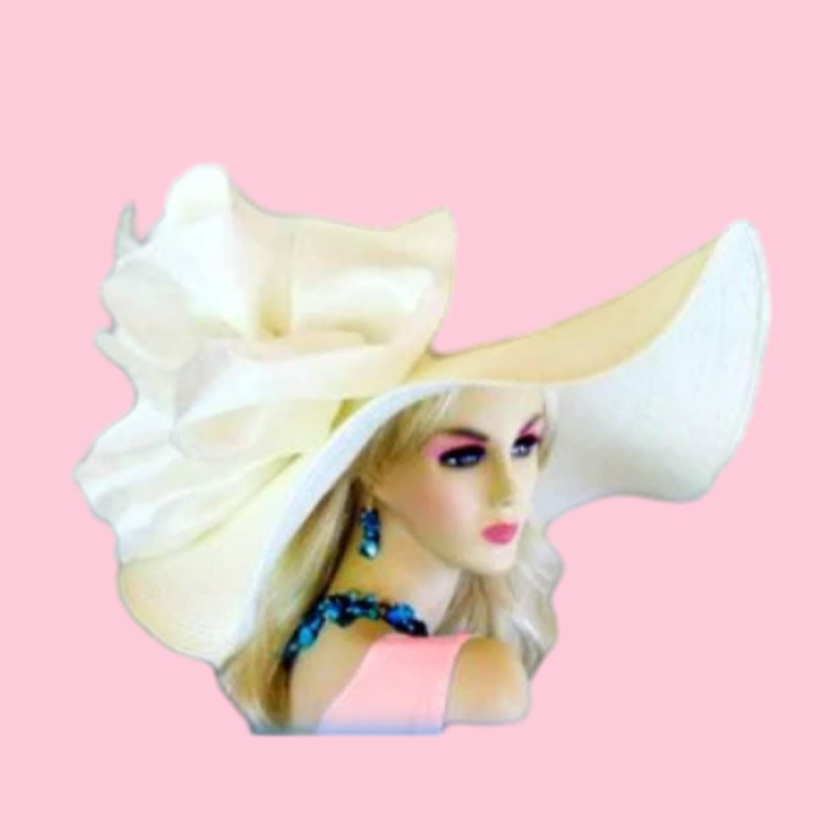 Shes Line New York Church, Derby, Hat Womens One Size Multi-colored Church Derby Hats by Vinzetta | “Women need other women in  main image 3