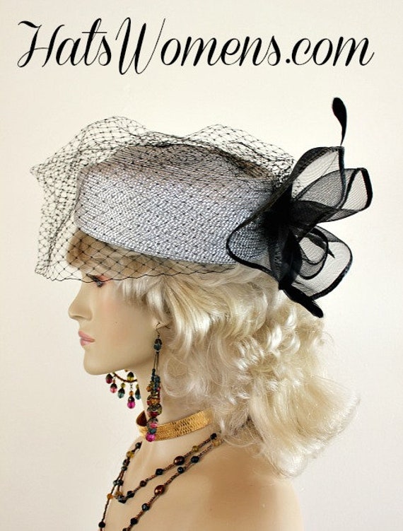 chinese dress ladies Tracy Ladies Summer Dress Hat: Black/White, One Size Fits Most main image 1