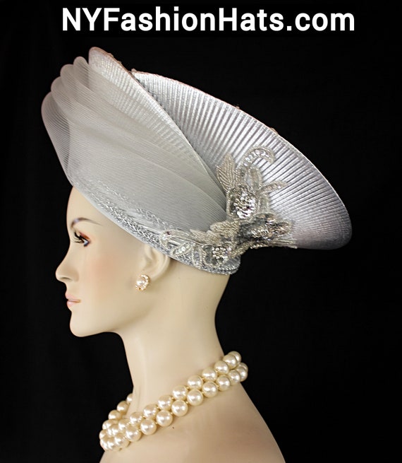 Metallic Silver Formal Wedding Bridal Pillbox Hat Women, Ladies Dress Hats, Church  Hat, Holiday Sabbath Party Headpiece Hat, Nyfashionhats, - Etsy