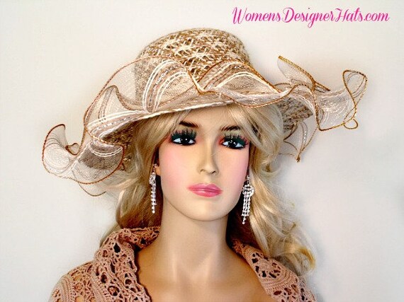 chinese dress ladies May Wool Felt Ladies Dress Hat: Yellow-gold, M