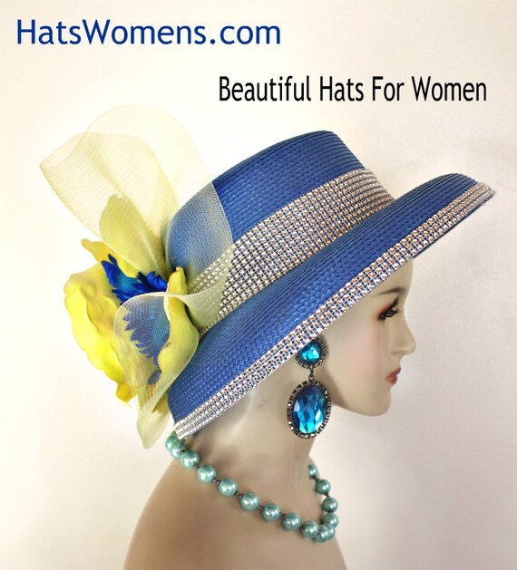 Couture Royal Blue Yellow Statement Wedding Church Fashion  display picture 2