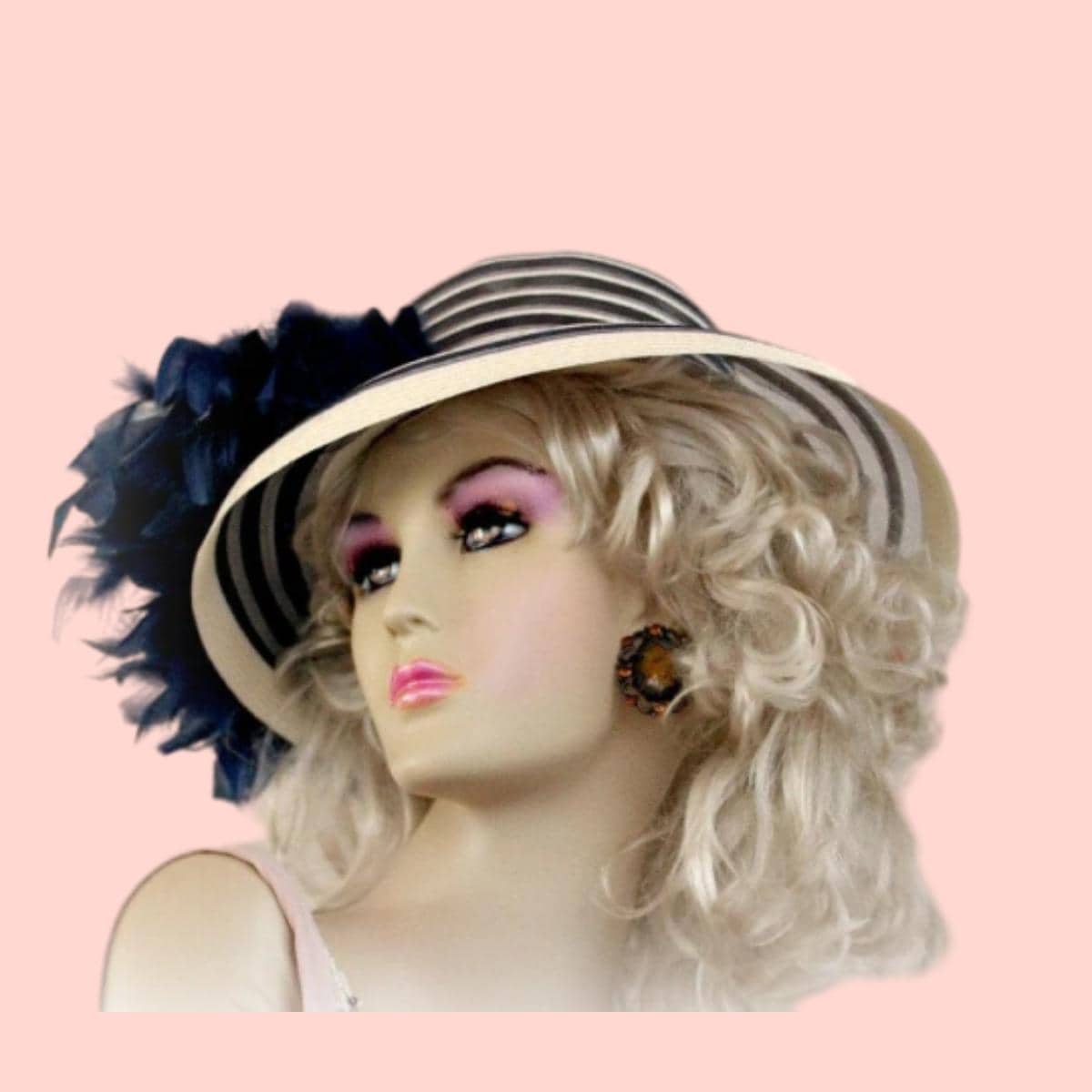 Beautiful designed by Just  For You N.Y. Dress Church Hat Premium Puff Embroidered Hat ||  main image 3