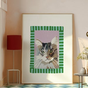Cat On The Wall Print / Digital Download