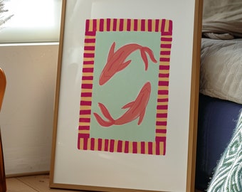Pisces Pink Print / Digital Download