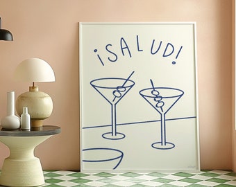 Cheers Martini Print / Digital Download