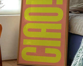 CIAO! Print Yellow  / Digital Download