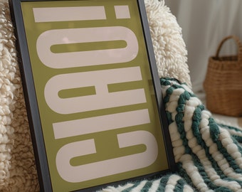 CIAO! Print Green / Digital Download