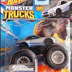 Camion monstre rapide et furieux Hotwheels nissan skyline
