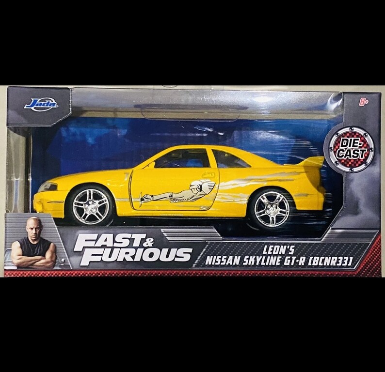Fast and Furious Leon's Nissan Skyline Gtr Bcn R33 Jada 1:32 Scale ...