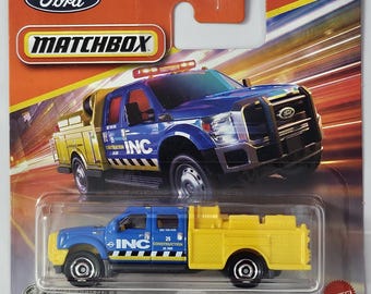 Camion Matchbox 1/64 Ford Skyjacker Super Duty 2017 - Série Truck Series, Couleur Blanche, Métal