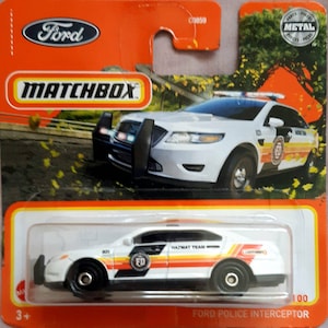 Streichholzschachtel Ford Polizei Abfangjäger