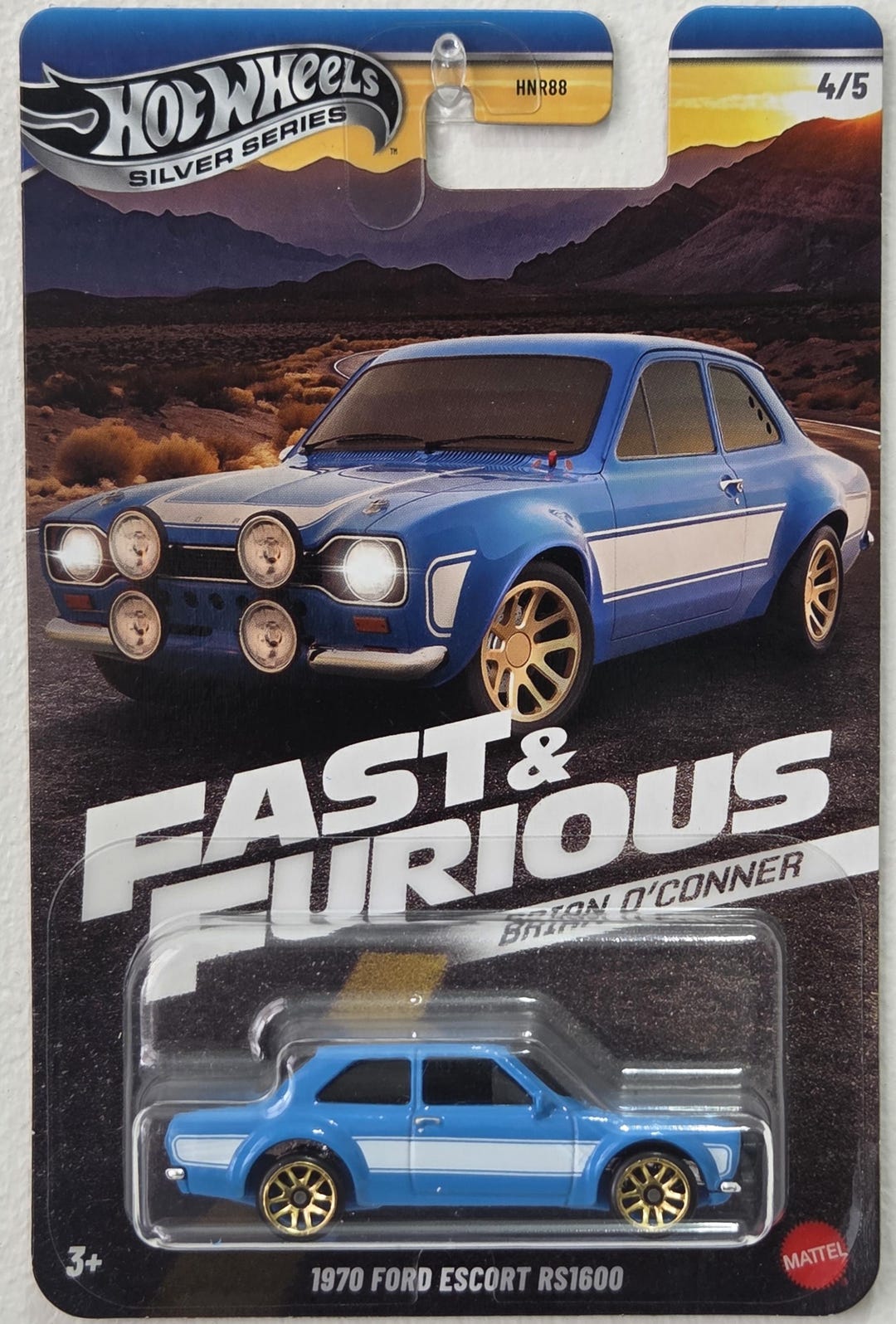 Hotwheels Silver Series Fast and Furious 1970 Ford Escort RS1600